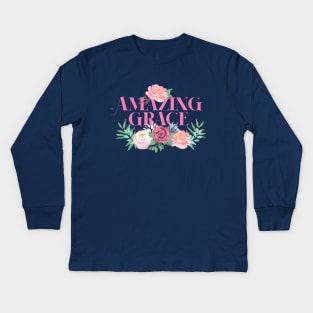 Amazing Grace Christian Women's Apparel and Gifts Kids Long Sleeve T-Shirt